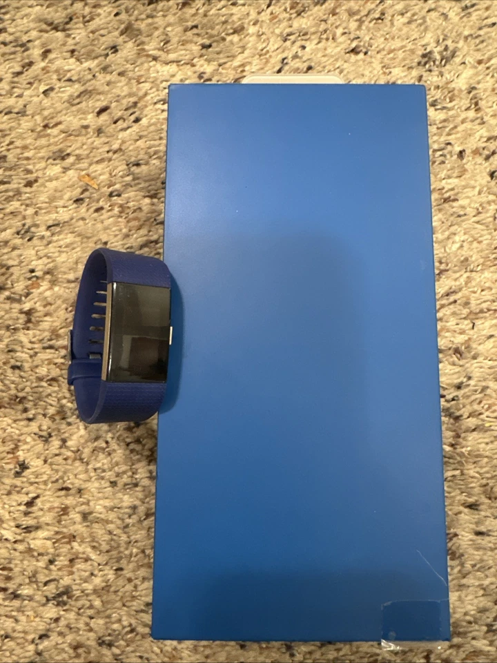 Rastreador de actividad física ritmo cardíaco Fitbit Charge 2 banda azul Foto 1 de 2