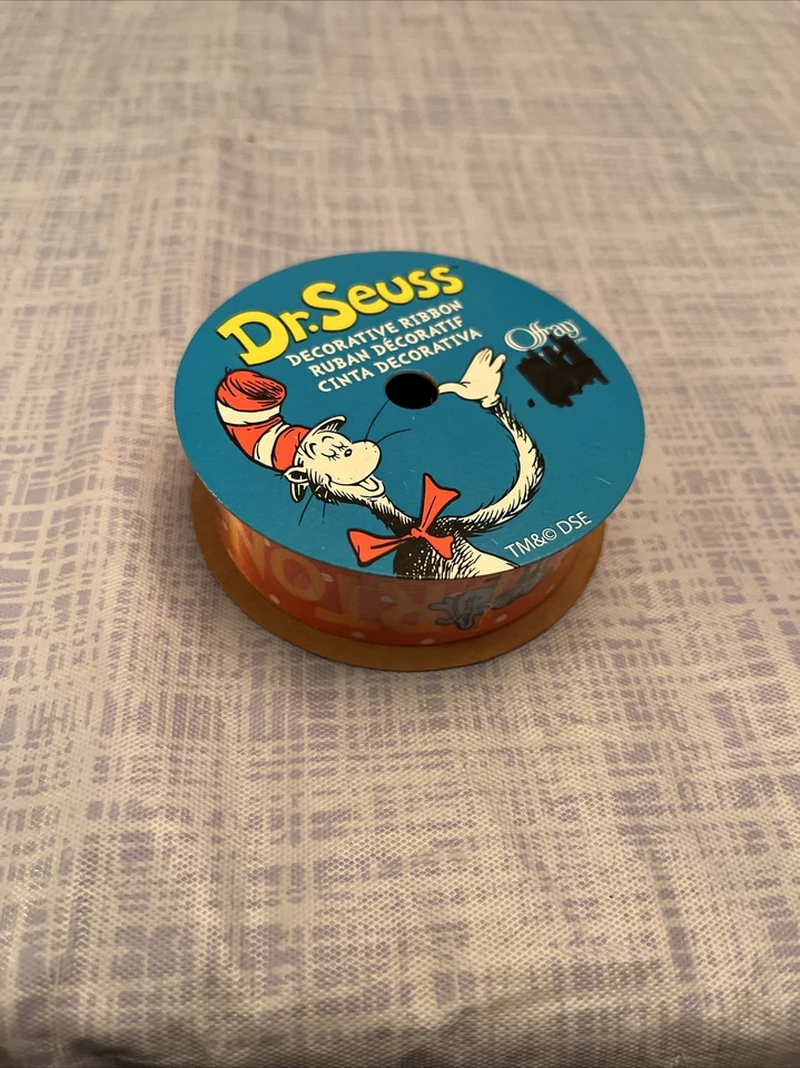 ARTS & CRAFTS RIBBON 100% POLYESTER DR SEUSS HORTON HEARS A WHO 7/8 IN X 9 FT - Image 1 of 4
