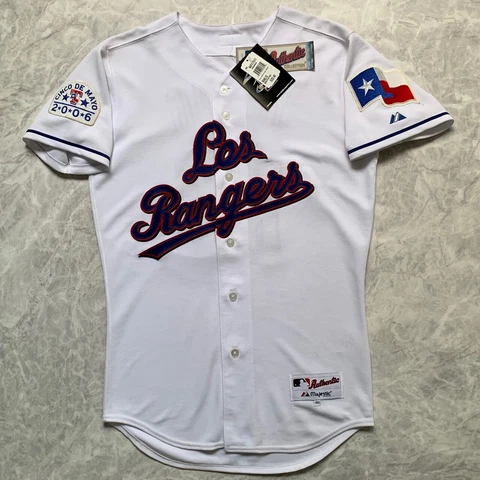 VTG 00s TEXAS RANGERS MICHAEL YOUNG 2006 CINCO DE MAYO AUTHENTIC JERSEY SIAZE 40 Cover