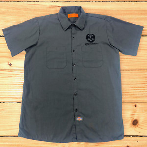 Rare Vintage Queensryche Dickies Work Shirt XL Button Up Orange Tag Geoff Tate