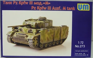 Pz.Kpfw III Ausf.M mit Schürzen., 1/72, UM , Plastik , Ätzteile, NEUHEIT - Bild 1 von 2
