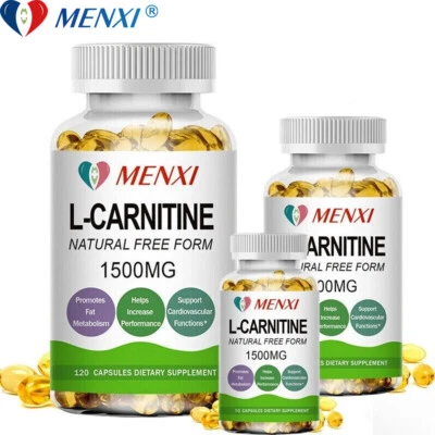 MENXI Acetyle L-Carnitine 1500mg High Potency Capsules Energy Supplement 10-120 Pills