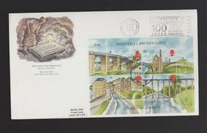 Großbritannien GB 1989 FDC/Cover - Industrial Archaeology Mini Sheet - Photo 1/1