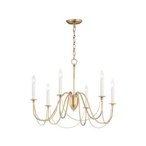 Maxim Lighting Plumette 6-Light Chandelier, Gold Leaf - 12166GL - Picture 1 of 1
