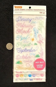 Craftsmart - Estampilla y plantilla transparente planificador de año creativo - juego de 199 piezas - Imagen 1 de 5