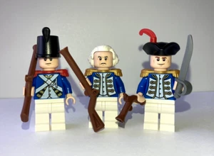 **NEW** 100% LEGO General George Washington President with Soldier Minifigures - Picture 1 of 8