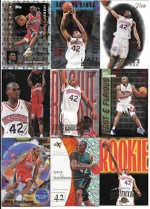 JERRY STACKHOUSE ROOKIE INSERT 50 CARD LOT SET PISTONS WIZARDS BV $85+ NO DUPS - Picture 1 of 4