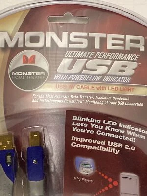 Monster USB AV Cable With LED Light - Image 1 of 4