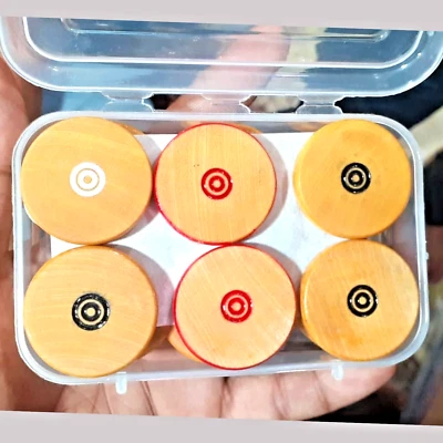 Carom Coins Carom goti Set of 24 with 1 Striker Carrom Board Game Coin - Image 1 of 2