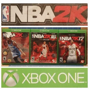 NBA 2K17, 2K16, 2K15 (Microsoft Xbox One) 3 Game LOT Pre-Owned USED Condition  - Picture 1 of 11