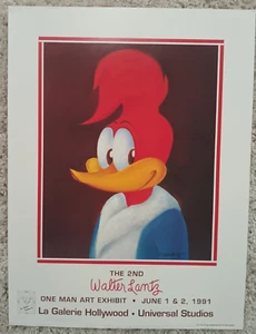 Woody Woodpecker Walter Lantz Art Exhibit Poster 1991 - Picture 1 of 2