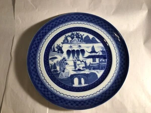 Mottahedeh BLUE CANTON Historic Charleston 10.25” wide Dinner Plate MINT! - Imagen 1 de 13