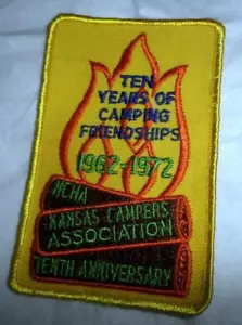 Vintage Kansas Campers Association 10 Jahre Camping Freundschaften 1962-72 NCHA gut - Bild 1 von 1