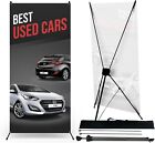 Used Cars X-Banner/Retractable Sign Adjustable Stand UV & Water Resitant
