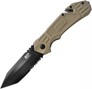 Smith & Wesson M&P Linerlock A/O Tan Folding Stainless Pocket Knife 1100076 - Picture 1 of 2