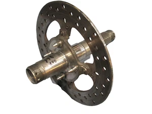 DUCATI OEM HYPERMOTARD 1100 796 950 MONSTER S4R S2R 848 EVO REAR  AXLE & ROTOR - Picture 1 of 11