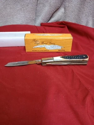 Rare Parker Cutlery Eagle Brand Genuine Heavy Stag Horn Handle - BEAUTIFUL KNIFE - Image 1 of 4