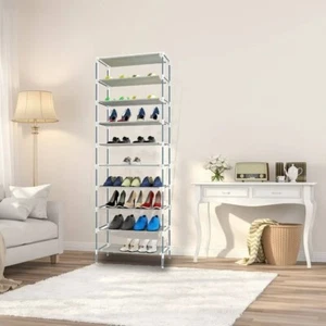 Zapatero extensible de 10 niveles 30 pares organizador de almacenamiento que ahorra espacio soporte - Imagen 1 de 11
