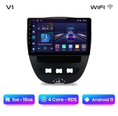 10.1" Autoradio Para Peugeot 107 2005-2014 1G+16GB Android 11 GPS Navi BT WIFI. - Imagen 1 de 4