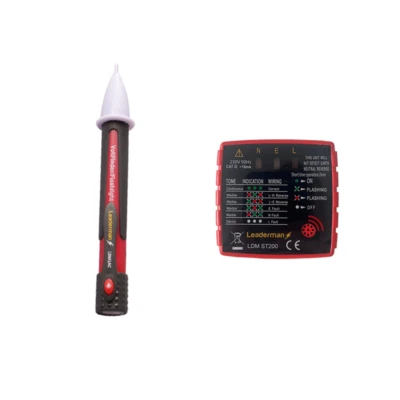 Probador de enchufe audible LED 230 voltios y conjunto de detector/voltios LDM1AC - Imagen 1 de 4