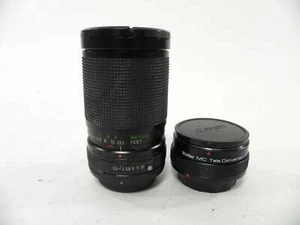 Vivitar MC 28-85mm f3.5-4.5 w/tele converter Canon Adapter - Picture 1 of 6