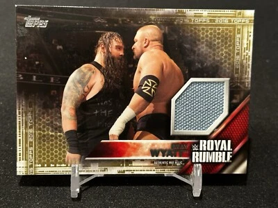 2016 Topps WWE Bray Wyatt Royal Rumble Mat reliquia dorado/10 evento usado SSP RARO Foto 1 de 2