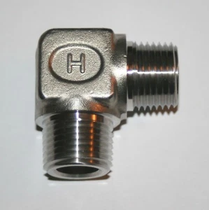 1/2" MNPT 316ss Male Elbow Pipe Fitting Hoke 8MLP-SS - Picture 1 of 1