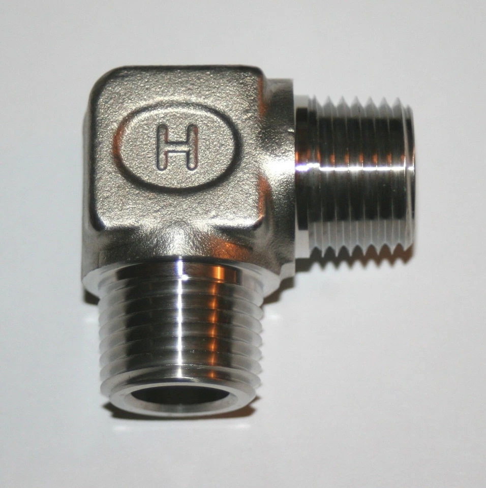 1/2" MNPT 316ss Male Elbow Pipe Fitting Hoke 8MLP-SS - Image 1 of 1