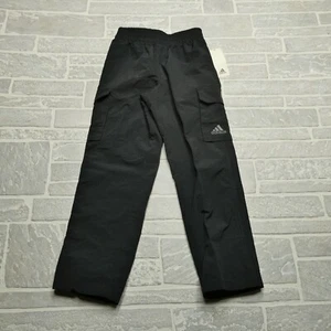 Adidas Pants Youth Size Small (8) Black Woven Windbreaker Cargo NWT NEW - Picture 1 of 7
