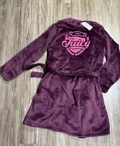 Juicy Couture Embroidered Plush Robe “1997 Juicy” NWT Womens Sm/Med Spiced Beet - Picture 1 of 8