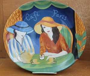Sango CAFE PARIS 12"" Hackplatte, 12 3/8"" x 11 3/8"", 4914, oval, 1994, ausgezeichnet - Bild 1 von 5