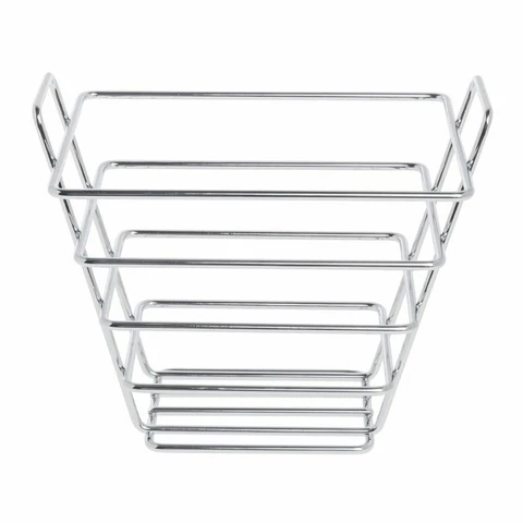 HUBERT Rectangular Chrome Wire Serving Basket - 7 1/2 x 5 1/2 x 6H Cover