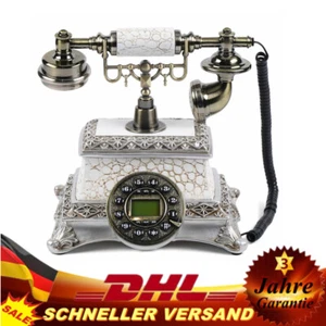 Neu! Retro Klassische Haustelefon Festnetztelefon Nostalgie Telefon Dekoration - Zdjęcie 1 z 10