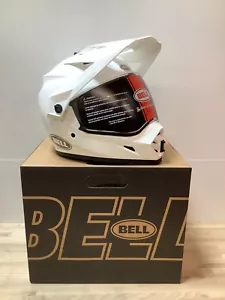 NEW Bell MX-9 Adventure Mips Motorcycle Helmet (Gloss White) - SMALL - Bild 1 von 4