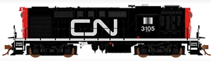 RAPIDO 1/87 HO CN CANADIAN NATIONAL MLW RS-18 RD. #3120 DC / DCC SOUND 32511 F/S - Picture 1 of 13