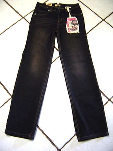 NWT DEPARTMENT OF PEACE KIDS COTTON DK DENIM STRAIGHT LEG JEANS SZ 12 - Picture 1 of 4