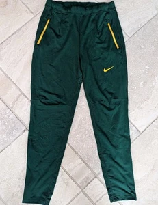 Joggers uomo medio Nike made in USA verde giallo running zip alla caviglia - Foto 1 di 4
