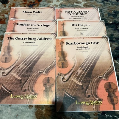 Six New Sets Of Sheet Music From Ludwig Masters Grade 2 Developing Strings New - Image 1 of 4