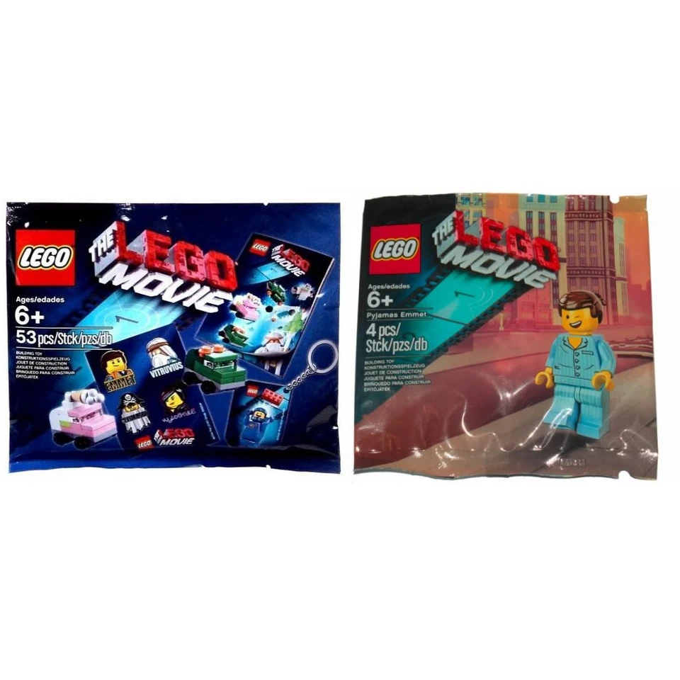LEGO 5002045 Pyjamas Emmet Minifigure & 5002041 The LEGO Movie Accessory Pack - Image 1 of 1