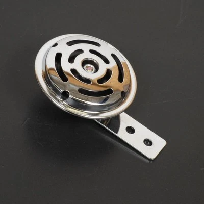 P2R Klaxon rond chromé LINLI Ø70mm 6V AC 100db Neuf pour moto 50 cyclo mobylette
