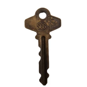 Vintage Cole National Key Division SC6 USA Schlösser Türen 2,25" Länge - Bild 1 von 2