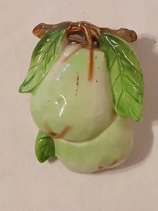 Estatuilla MCM vintage pera fruta colgante de pared bolsillo de pared - Japón - Imagen 1 de 6