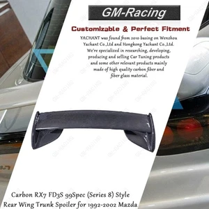 Alerón trasero de carbono RX7 FD3S 99 especificaciones (serie 8) estilo maletero para Mazda 92-02 - Imagen 1 de 21