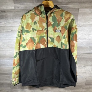 Black Rifle Coffee Anorak Windbreaker Hooded Jacket Frog Skin Camo Mens Size XL - Picture 1 of 14