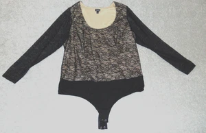 Torrid womens Long Sleeve Blouse Top Size 3 Polyester Black Net Lined - Picture 1 of 10