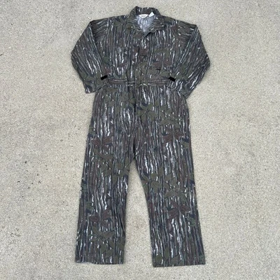 Vintage 90s Walls Realtree Treebark Camo Coveralls Mens XL Regular USA Made - Image 1 of 4