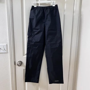 Columbia Youth Cypress Brook II Rain Pants Waterproof Black Size Large 14-16 - Picture 1 of 14