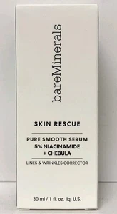 bareMinerals Skin Rescue Pure Smooth Serum Lines and Wrinkles Corrector  1oz NEW - Picture 1 of 1