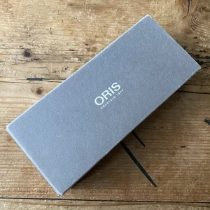 Authentic ORIS Watch Cardboard Box Travel Service Case With Foam Inserts Grey - Picture 1 of 6