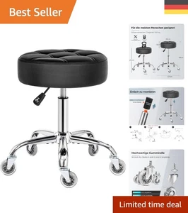 Verstellbarer Rollhocker bis 200 kg mit geräuscharmen Rollen für Spa und Salon - Bild 1 von 10